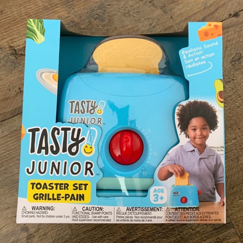 Toaster Set for Kids - Blue and Red
